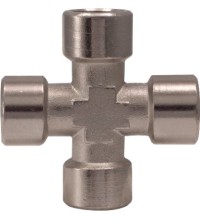 '+' type connector F. Internal thread 4-way - 1/4"