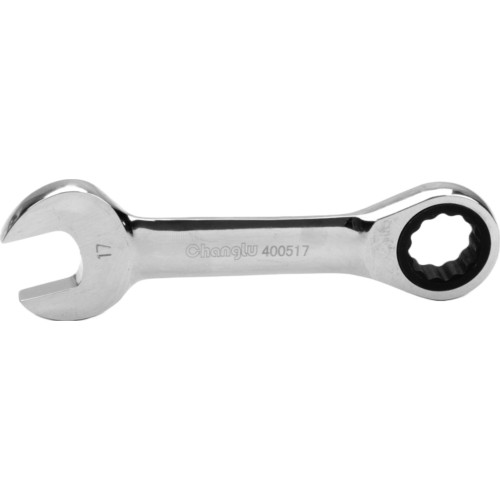 Combination wrench with ratchet (short) - 18mm
