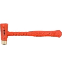 Brass hammer with shock absorbing head - 0.3kg, Ø 20mm, L225mm