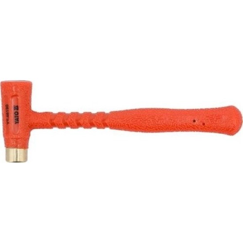 Brass hammer with shock absorbing head - 0.3kg, Ø 20mm, L225mm