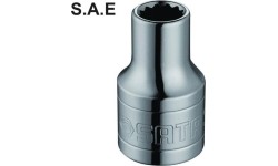 1/2" Dr. 12pt. Socket (S.A.E.) - 3/8"