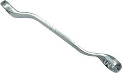 Double ended double offset ring spanner - 24 x 27mm