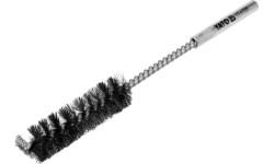 Tube crimped wire brush with shaft - Ø 20mm
