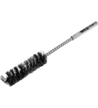 Tube crimped wire brush with shaft - Ø 32mm