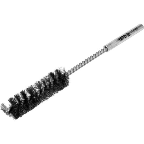 Tube crimped wire brush with shaft - Ø 32mm