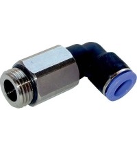 L-type quick push-in connector with external thread - 3/8" (iš.s.) - 10mm