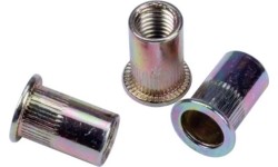 Kniedės srieginės plieninės 50vnt - M8 - 50 vnt