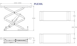 Hidraulinis keltuvas žirklinis 3t 380V