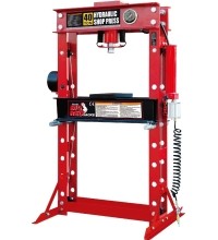 Pneumatic / hydraulic shop press with gauge 40t