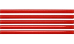 Hot glue stick set (red) (5pcs) 11x200mm