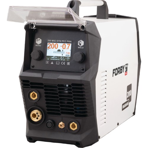 Suvirinimo aparatas FORBY® HD MIGMAN 200 Synergic PFC (pramoninis, tinka generatoriams)