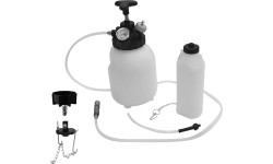 Multi-functional manual brake bleeder with ATF filler system
