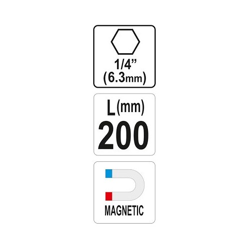 Magnetinis antgalių laikiklis 200mm