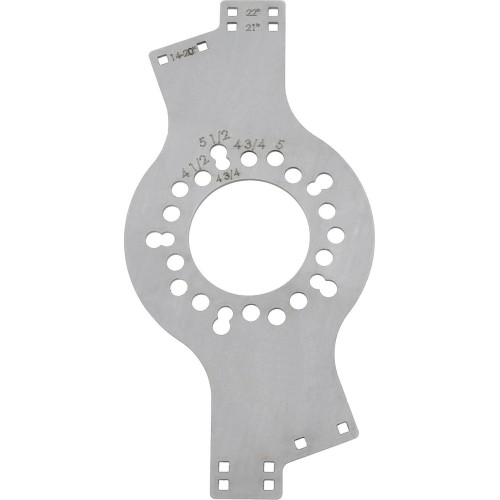 Wheel and tire fitment compatibility gauge (5 lug)