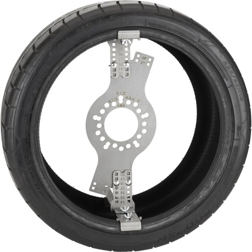 Wheel and tire fitment compatibility gauge (5 lug)