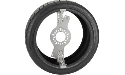 Wheel and tire fitment compatibility gauge (5 lug)