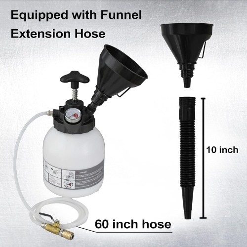 Multi-functional manual brake bleeder with ATF filler system