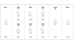 Tepimo taškų rinkinys 110vnt.