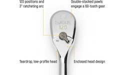 Terkšlė su metaline rankena 1/4" 60TH 120P