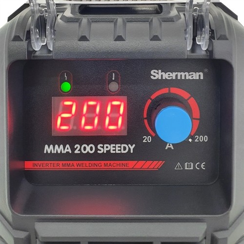 Inverter welder Sherman MMA 200 Speedy, with plastic case