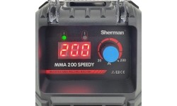 Inverter welder Sherman MMA 200 Speedy, with plastic case