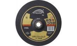Pjovimo diskas 230x2.5x22,23mm MOST PRO steel, juodam metalui