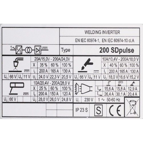 Suvirinimo aparatas FORBY® HD MIGMAN 200 SD PULSE (pramoninis, tinka aliuminiui)