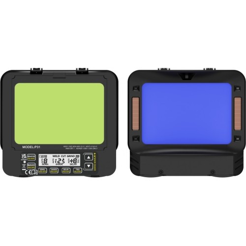 Suvirintojo skydelis atverčiamas su automatiniu filtru FS1