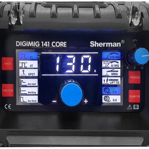 Sinerginis inverterinis suvirinimo aparatas DIGIMIG 141 CORE (suvirinimui be dujų)