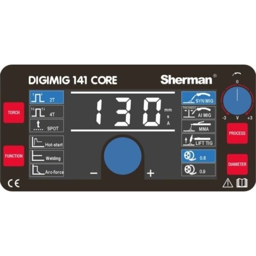 Sinerginis inverterinis suvirinimo aparatas DIGIMIG 141 CORE (suvirinimui be dujų)