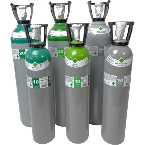 Dujų balionas (EURO PH 300 BAR) (argonas Ar) (užpildytas Gaschema dujomis) - 10 l