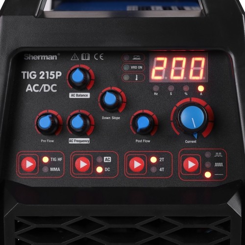 Inverterinis suvirinimo aparatas TIG 215P AC/DC        