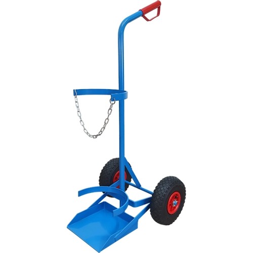 Single cylinder gas cylinder cart - Pumped +-250