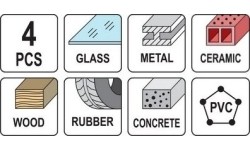 Markerių techninių rinkinys (4vnt)