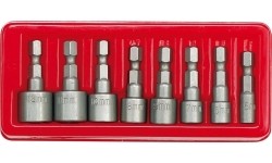 Atsuktuvų galvučių rinkinys 1/4" (8vnt) 5-13mm