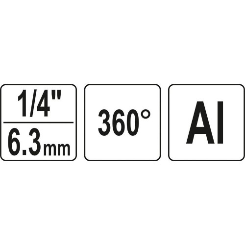 Air hose connector 1/4" (ext & int thread) swivel 360°