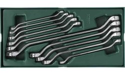 Tray. Double box end wrench set  10pcs.