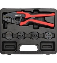 Quick interchangeable ratchet crimper set