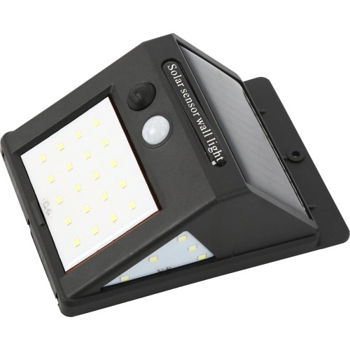 Sieninis šviestuvas su saulės baterija ir judesio jutikliu 6W 5500K LED