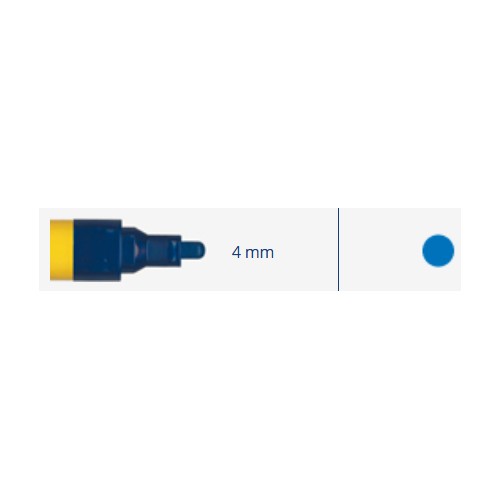 Marker, industrial 4mm, 8ml, 1pc -  Mėlyna 