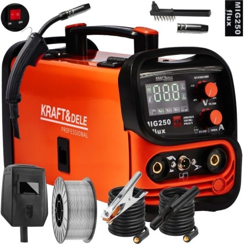 Suvirinimo aparatas KD 250 3in1 MIG / MMA / LIFT TIG  (suvirinimui be dujų)