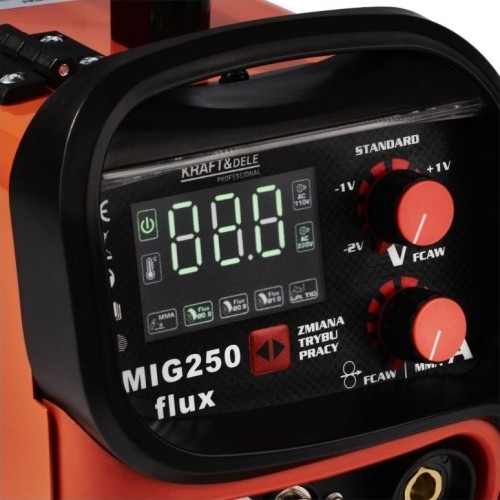 Suvirinimo aparatas KD 250 3in1 MIG / MMA / LIFT TIG  (suvirinimui be dujų)