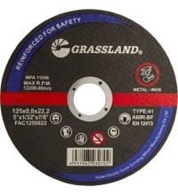 Cut-off wheel. Flat. Metal and steel 125x0.8x22.2 41 type