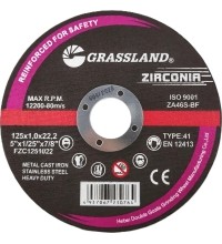 Nerūdijančio plieno / cirkonio pjovimo diskas 125x1.0x22.2 41 tip.