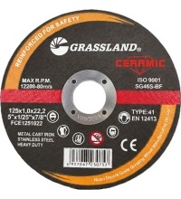 Nerūdijančio plieno / keramikos pjovimo diskas 125x1.0x22.2  41 tip.