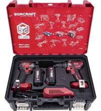 Akumuliatorinio suktuvo-gręžtuvo ir smūginio suktuvo rinkinys 20V LI-ION (XCUBE dėžė)