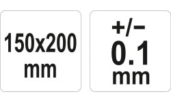 Protractor with ruler 150x200mm