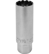 Galvutė žvakei 3/8" 16mm (plonasienė)(12-kamp)