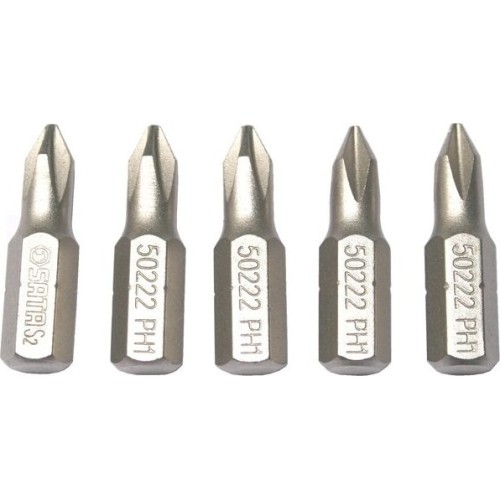 1/4" (6.3mm) Dr PHILLIPS bit, 5pcs. - PH 2 x 25mm
