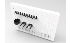 Laikiklių rinkinys 10vnt. perforuotai įrankių sienelei